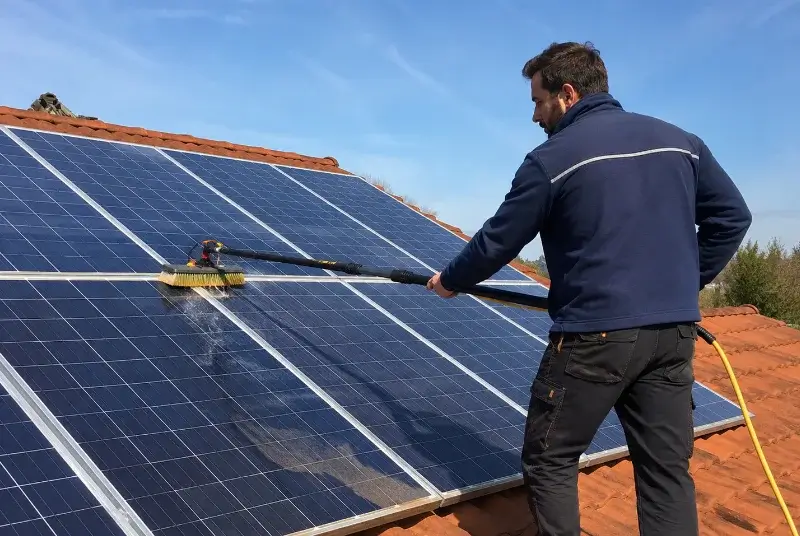 Nettoyage et entretien de panneaux solaires à Montescot